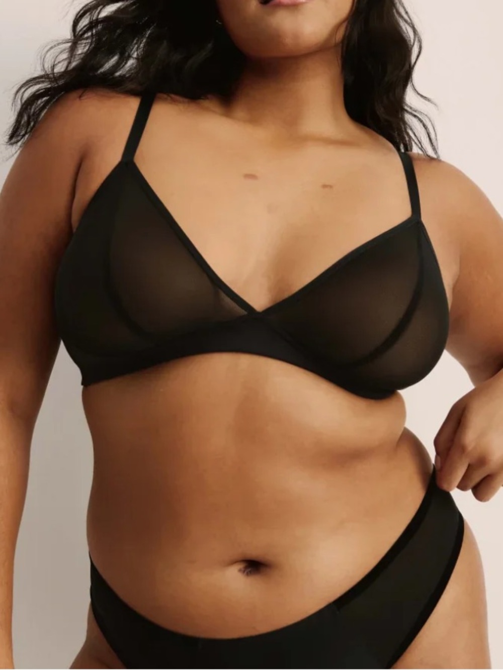 Knix Mesh Deep V Bra